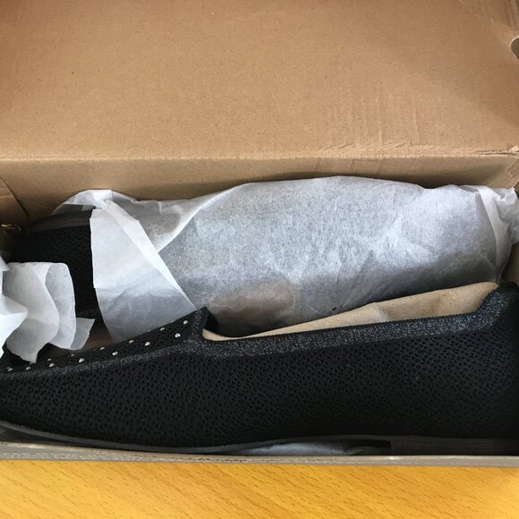 Skechers Women’s Cleo’s Stretch Fit Black Square Toe Flats Size 11 Vegan Comfort - Picture 6 of 9